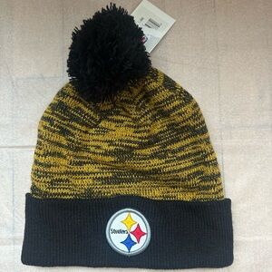 NFL Pittsburgh Steelers Knit Beanie with Pom Pom